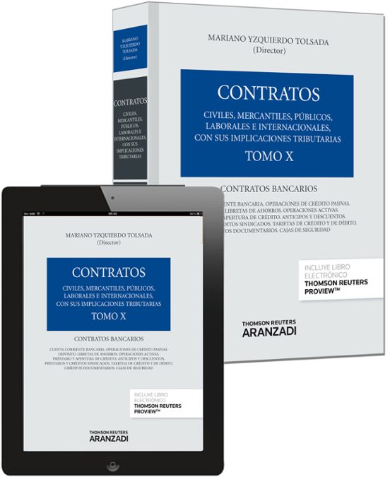 Contratos Tomo X. Contratos Bancarios
