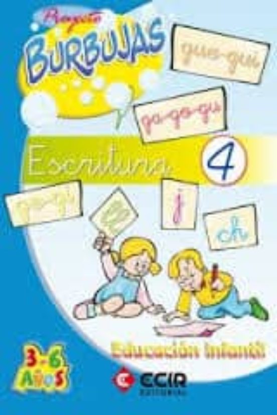 Cuaderno Escritura 4 Proyecto Burbujas Educacion Infantil