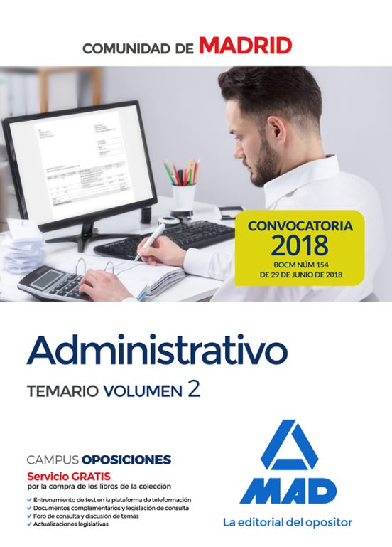 Administrativo De La Comunidad De Madrid Temario Volumen 2