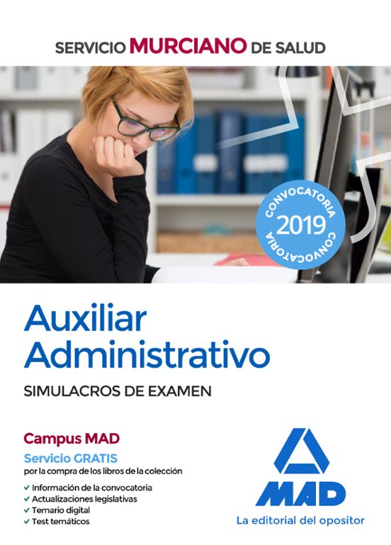 Auxiliar Administrativo Del Servicio Murciano De Salud. Simulacros De Examen