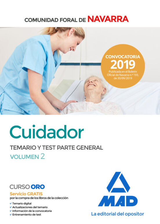 Cuidador De La Administración De La Comunidad Foral De Navarra. Temario Y Test Parte General 2