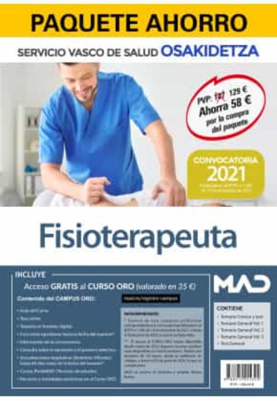 Paquete Ahorro Fisioterapeutica. Servicio Vasco De Salud. Osakidetza)