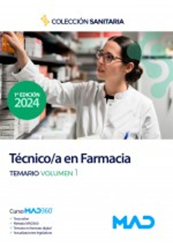 Manual Del Tecnico/a En Farmacia. Temario Vol. 1