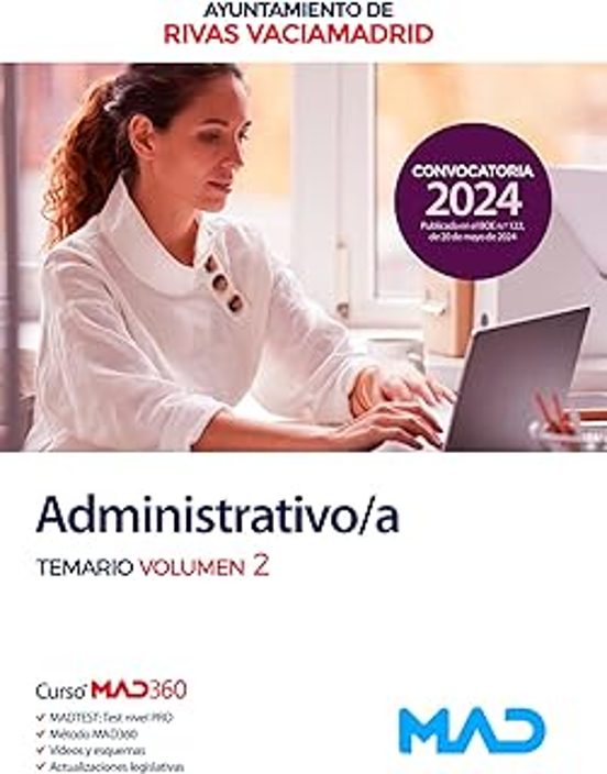 Administrativo/a Del Ayuntamiento De Rivas-vaciamadrid. Temario Vol. 2