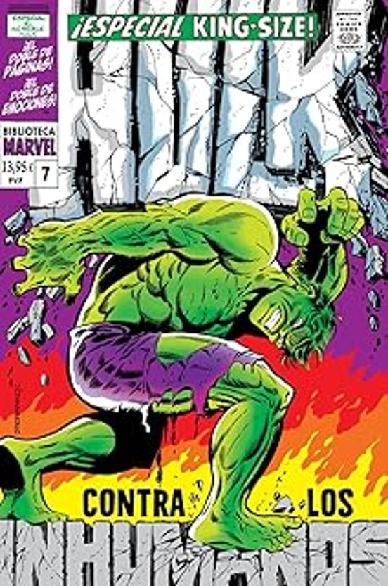 Biblioteca Marvel El Increible Hulk 7 Contra Los Inhumanos Bm 100 1968
