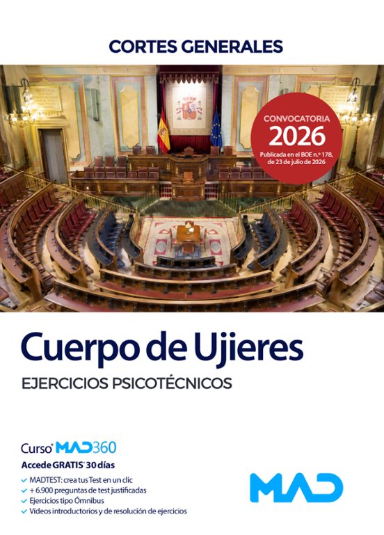 Cuerpo de Ujieres. Cortes Generales. Ejercicios Psicotécnicos