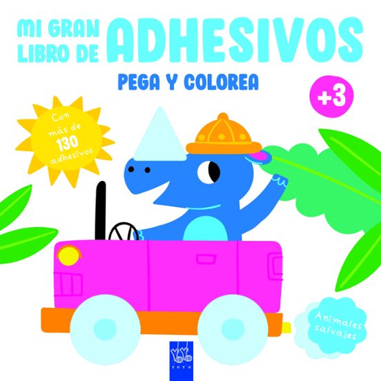 Animales Salvajes Colorear + Pegatinas
