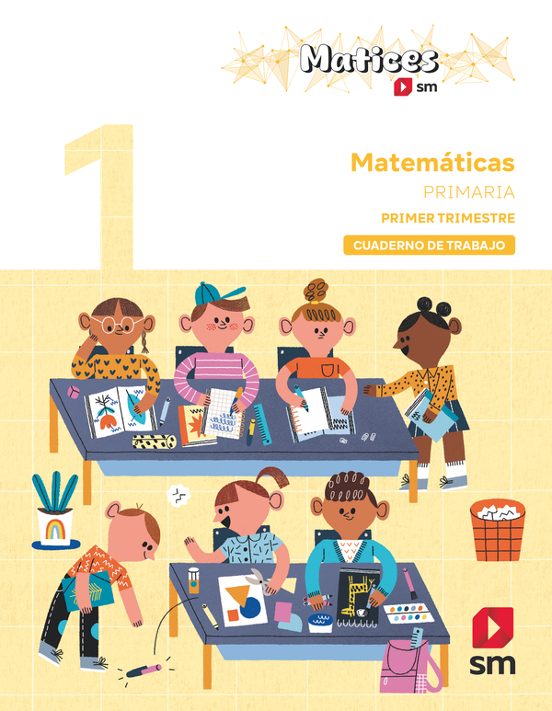 Cuaderno de Matemáticas. 1º Primaria. 1 Trimestre. Matices