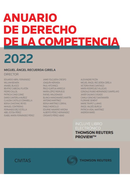 Anuario De Derecho De La Competencia