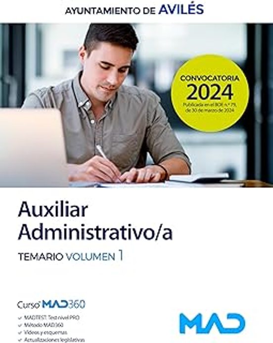 Auxiliar Administrativo/a Del Ayuntamiento De Avilés. Temario Volumen 1