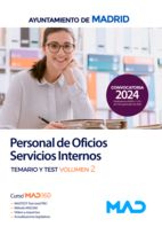 Personal De Oficios Servicios Internos. Temario Volumen 2 Y Test