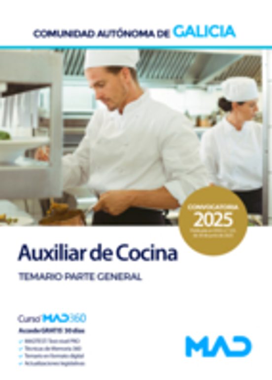 Auxiliar De Cocina De La Administración General. Temario Parte Ge Nera