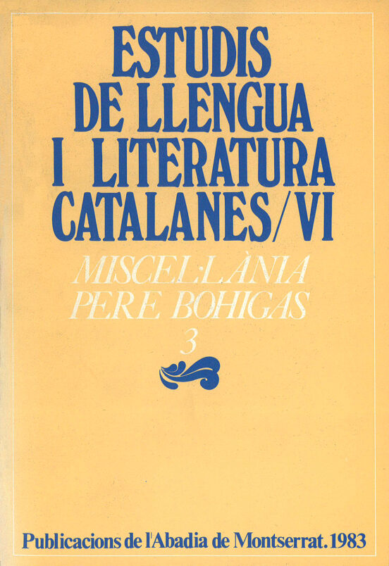 Miscel Lania Pere Bohigas Tomo 3