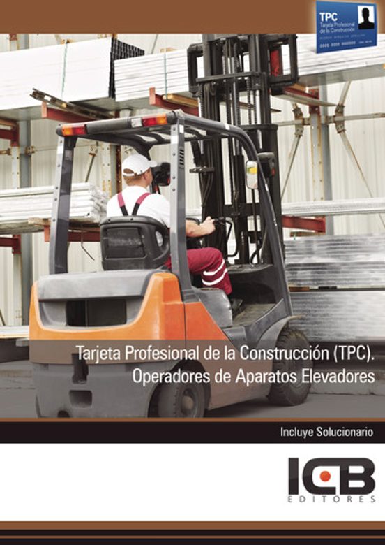 Tarjeta Profesional De La Construcción . Operadores De Apara Tos