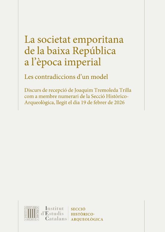 La Societat Emporitana De La Baixa República A L Epoca Imperial
