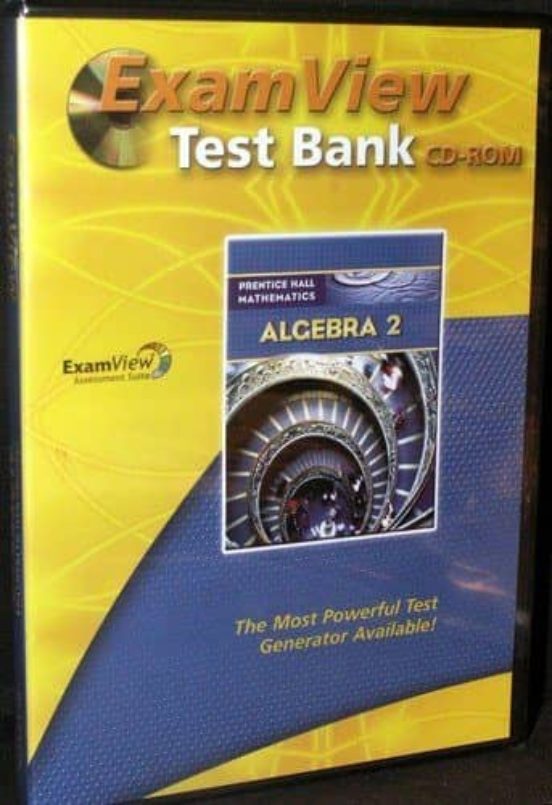 Prentice Hall Math Algebra 2 Examview Cd