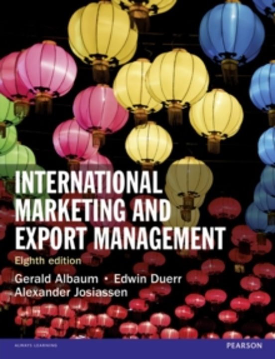 International Marketing And Export Management