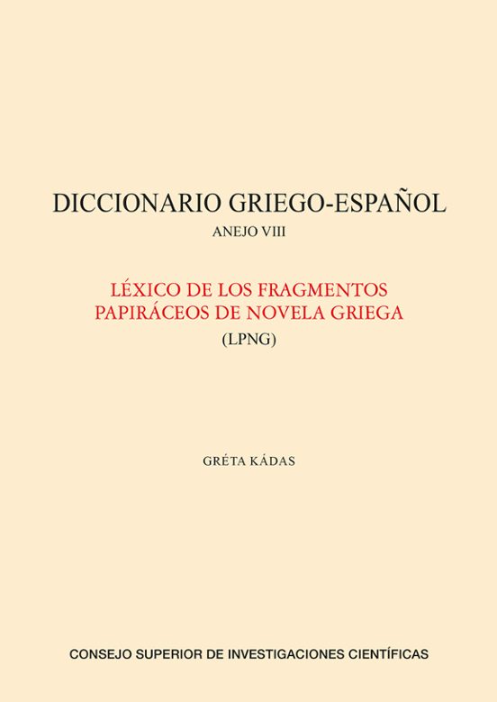 Diccionario Griego-español. Anejo Viii
