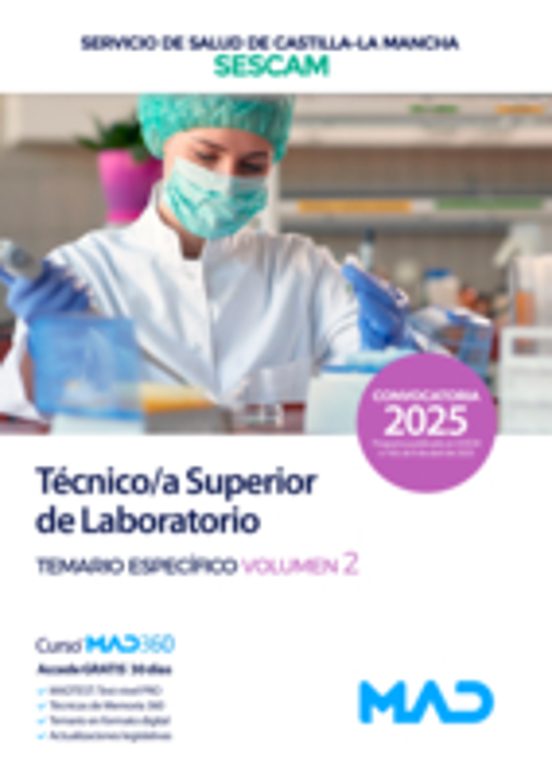 Técnico/a Superior De Laboratorio Del Servicio De Salud De Castilla-La Mancha . Temario Específico Volumen 2