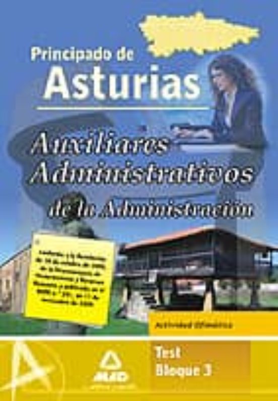 Auxiliares Administrativo De La Administración Del Principado De Asturias. Test Bloque Iii. Actividad Ofimática
