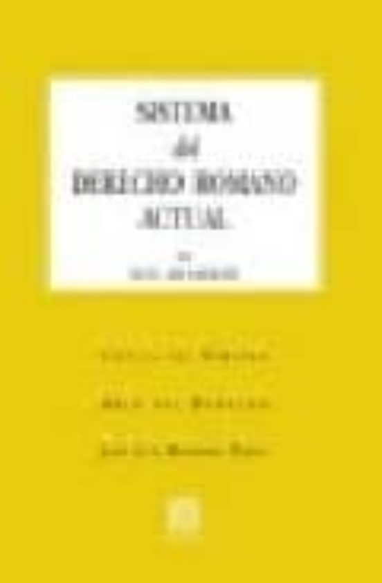 Sistema Del Derecho Romano Actual