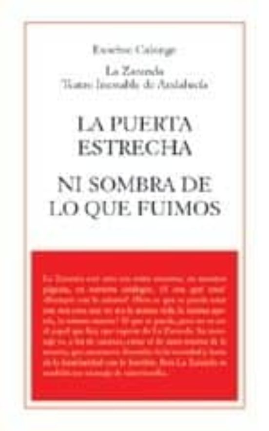 La Puerta Estrecha. Ni Sombra De Lo Que Fuimos
