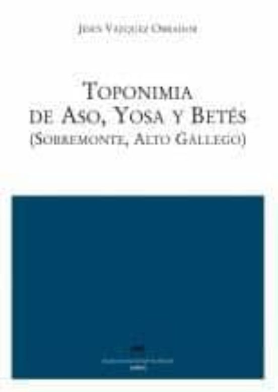 Toponimia De Aso Yosa Y Betes