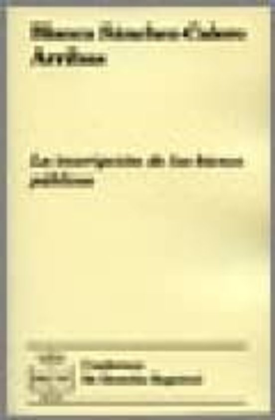 La Inscripcion De Los Bienes Publicos