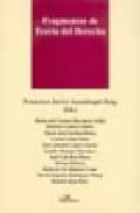 Fragmentos De Teoría Del Derecho
