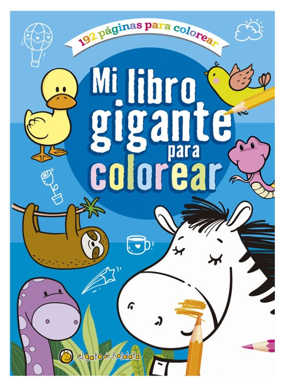 Mi Libro Gigante Para Colorear Azul