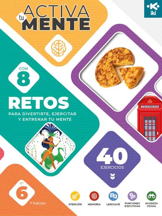 Iki Activa Tu Mente: Retos 6. 8 Retos Con 40 Ejercicios
