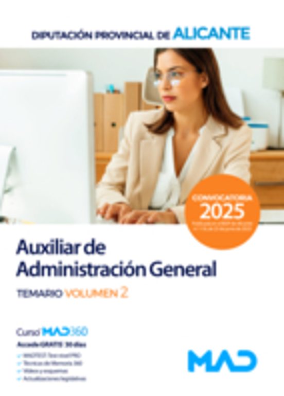 Auxiliar De Administración General. Temario Volumen 2. Diputacion Prov