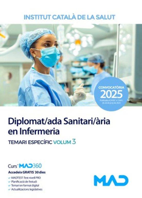 Diplomat/ada Sanitari/ària En Infermeria. Temari Específic Volum 3. In