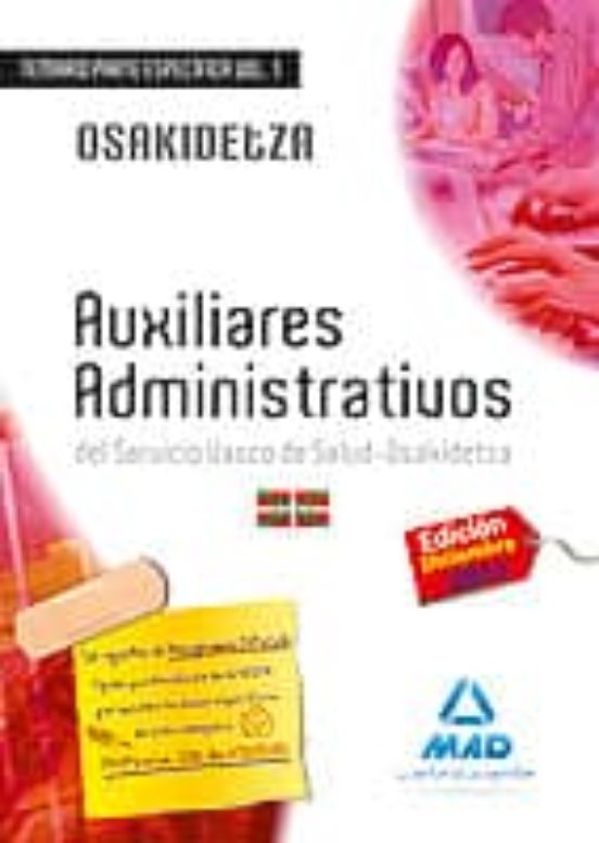Auxiliares Administrativos Del Servicio Vasco De Salud-osakidetza Tema