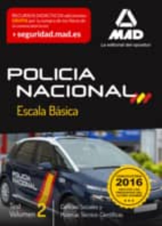 Escala Básica De Policía Nacional. Test Ciencias Sociales Y Materias T