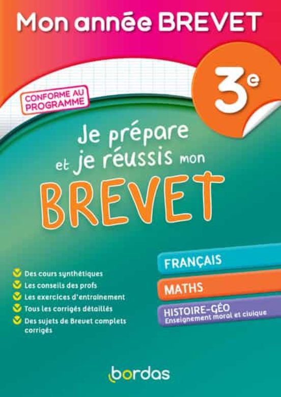 Mon Annee Brevet - Je Prepare Et Reussis Mon Brevet 3e