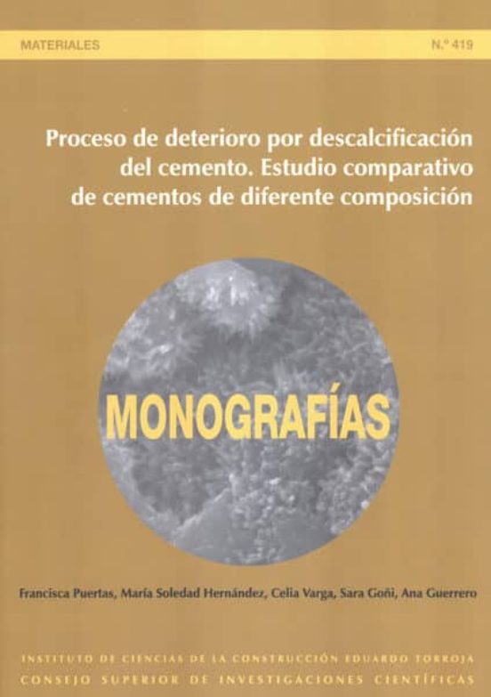 Proceso De Deterioro Por Descalcificación Del Cemento