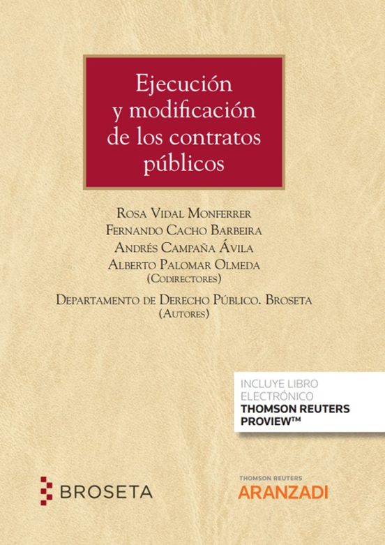 Ejecución Y Modificación De Los Contratos Públicos