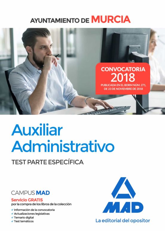 Auxiliar Administrativo Del Ayuntamiento De Murcia. Test Parte Específica