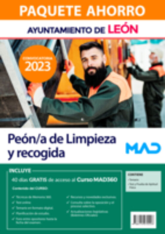 Paquete Ahorro Peón/a De Limpieza Y Recogida Ayuntamiento De León