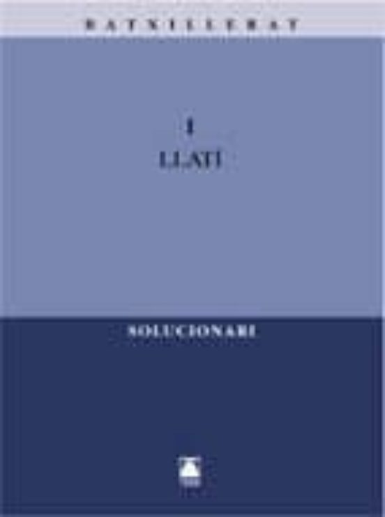 Llatí 1 Batxillerat. Solucionari
