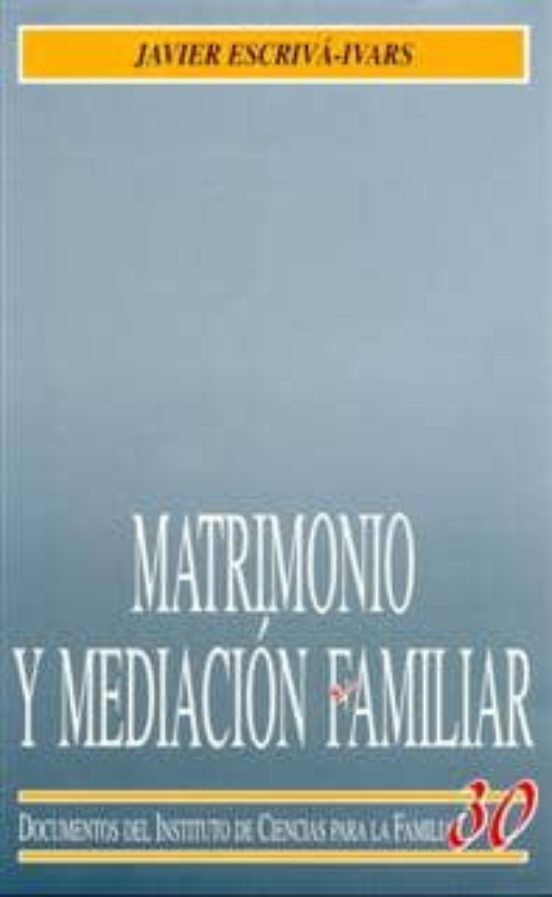 Matrimonio Y Mediación Familiar