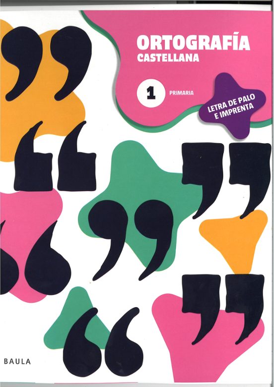 Cuaderno de Ortografia Castellana 1 Primaria - Letra de Palo e Imprent