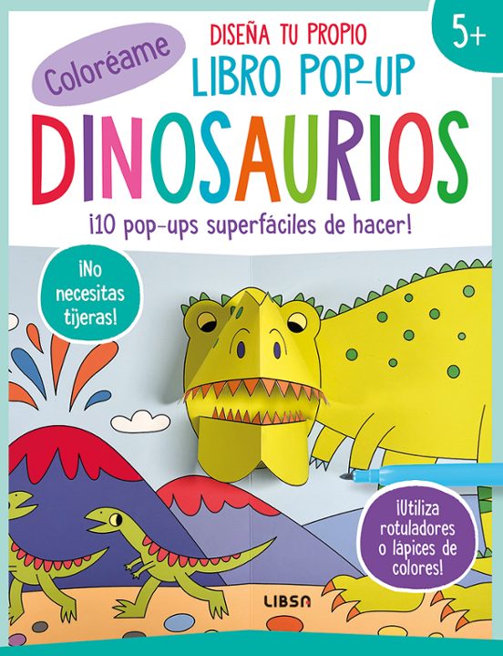 Dinosaurios Diseña Tu Propio Libro Pop Up