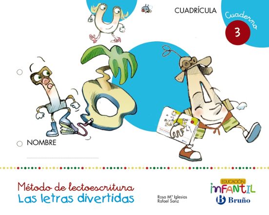 Las Letras Divertidas Educacion Infantil 4 Años Cuadrícula Cuaderno 3