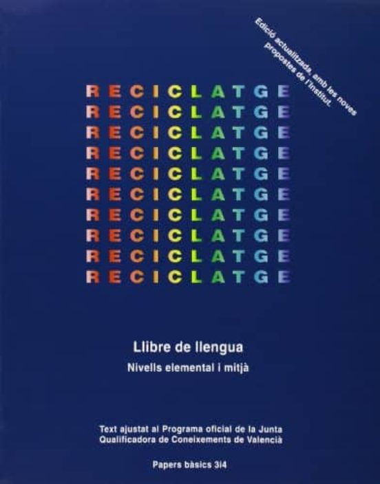 Reciclatge: Llibre De Llengua