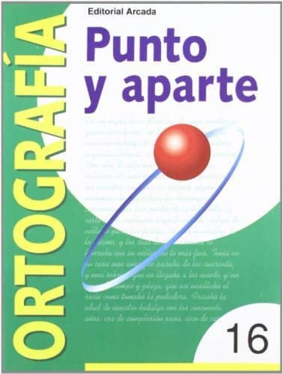Nº 16 Serie Roja Punto Y Aparte Ortografia 5º - 6º Educacion Primaria