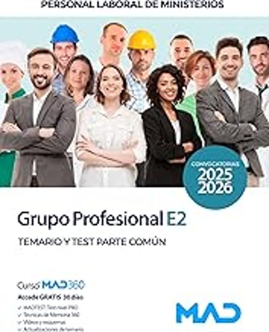 Grupo Profesional E2. Personal Laboral De Ministerios Temario Y T Est