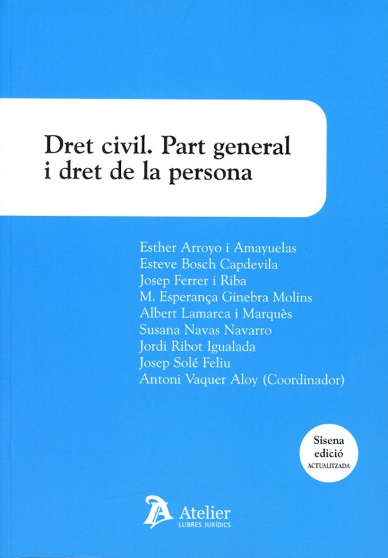 Dret civil. Part general i dret de la persona 2025