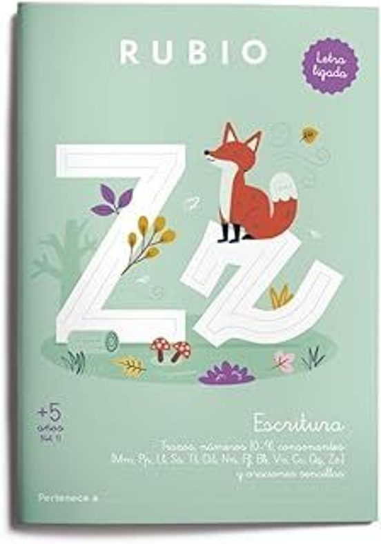Escritura Con Letra Ligada +5 Años Vol 1